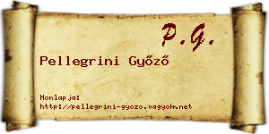 Pellegrini Győző névjegykártya